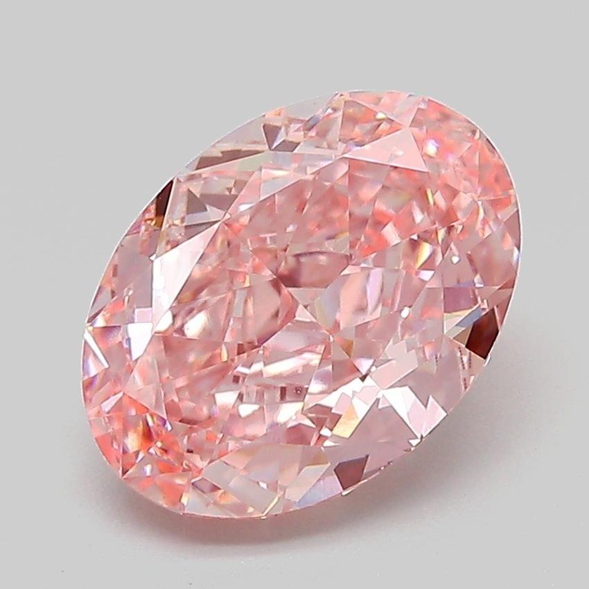 2.75 Ct. Fancy Vivid  Pink Oval Lab Grown Diamond