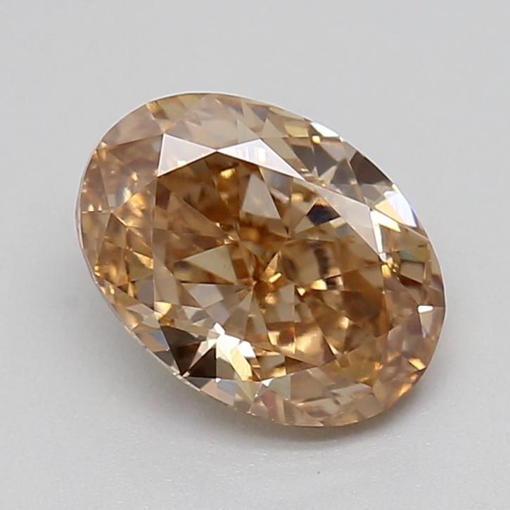 0.99 Ct. Light  Brown Oval Lab Grown Diamond