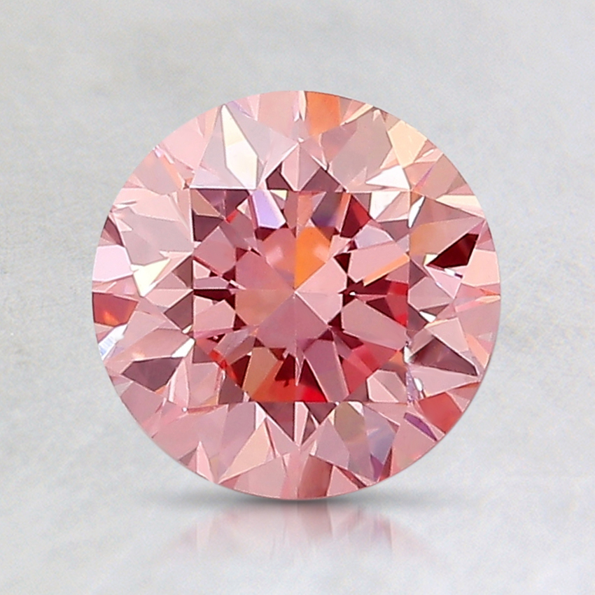 1.50 Ct. Fancy Intense Pink Round Lab Created Diamond