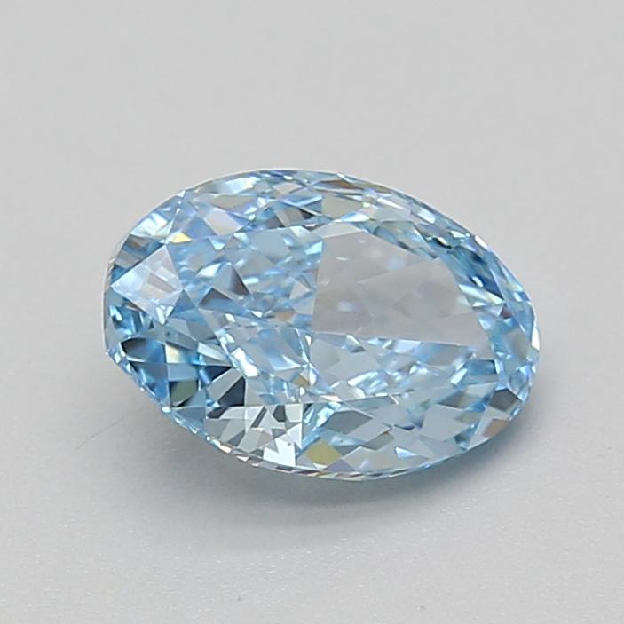 1.59 Ct. Fancy Vivid Blue Oval Lab Grown Diamond