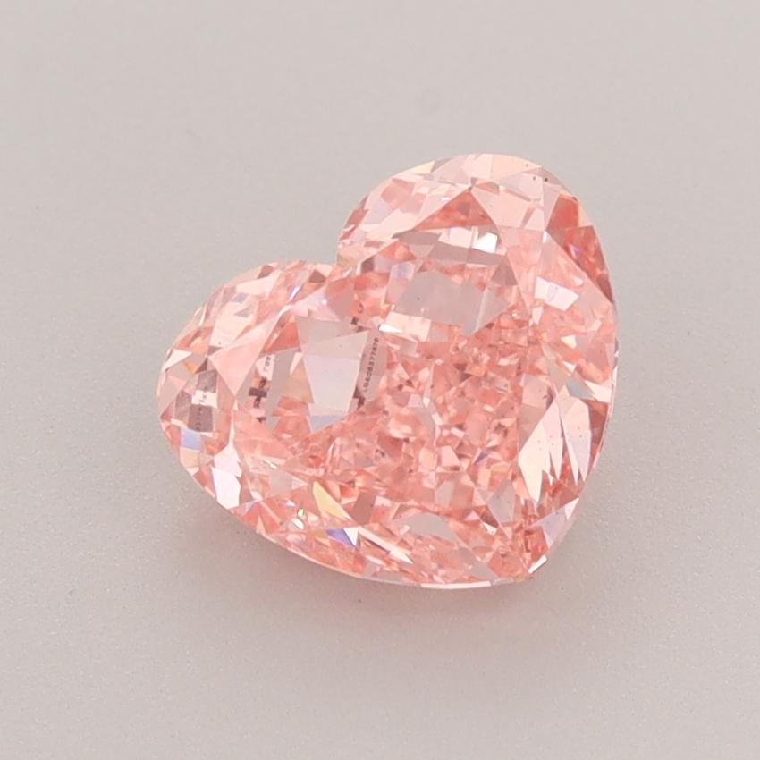 1.69 Ct. Fancy Vivid  Pink Heart Lab Grown Diamond
