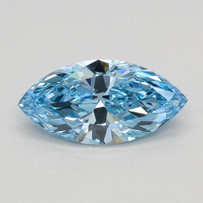 0.35 Ct. Fancy Vivid Blue Marquise Lab Grown Diamond