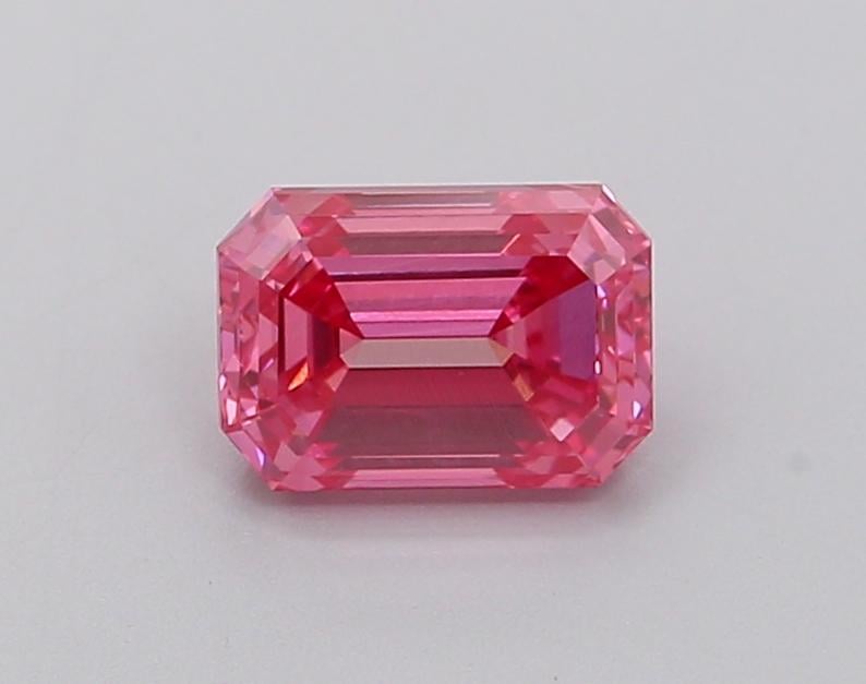 1.05 Ct. Fancy Vivid  Pink Emerald Lab Grown Diamond