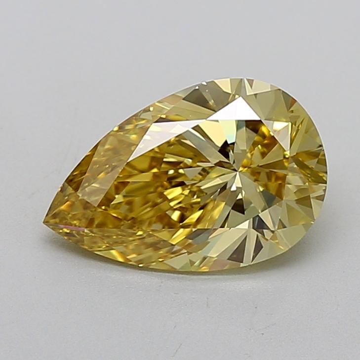 2.06 Ct. Fancy Intense  Yellow Pear Lab Grown Diamond