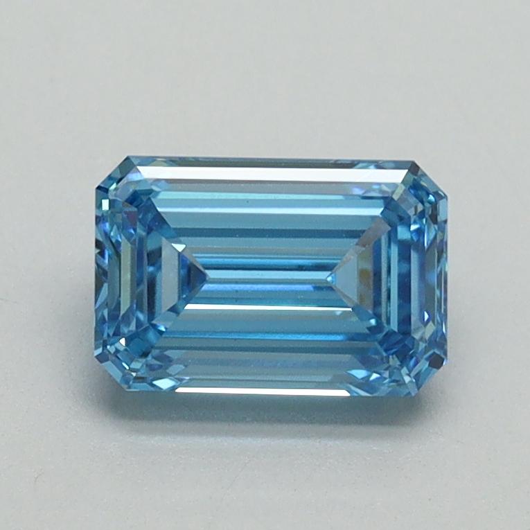 1.02 Ct. Fancy Vivid Blue Emerald Lab Grown Diamond