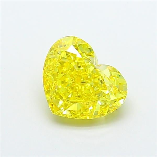 2.22 Ct. Fancy Vivid  Yellow Heart Lab Grown Diamond
