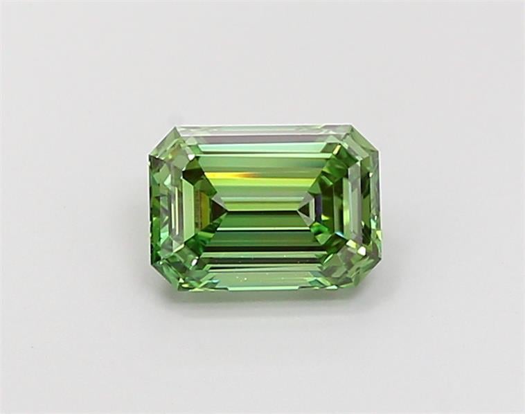 1.08 Ct. Fancy Vivid  Green Emerald Lab Grown Diamond