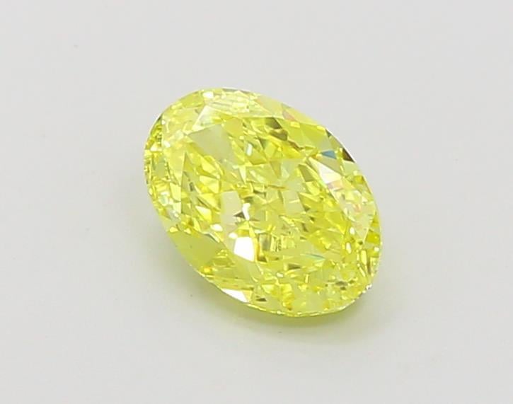 1.02 Ct. Fancy Intense  Yellow Oval Lab Grown Diamond