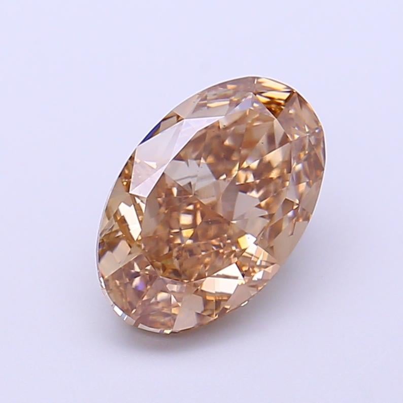 2.36 Ct. Fancy Light  Brown Oval Lab Grown Diamond