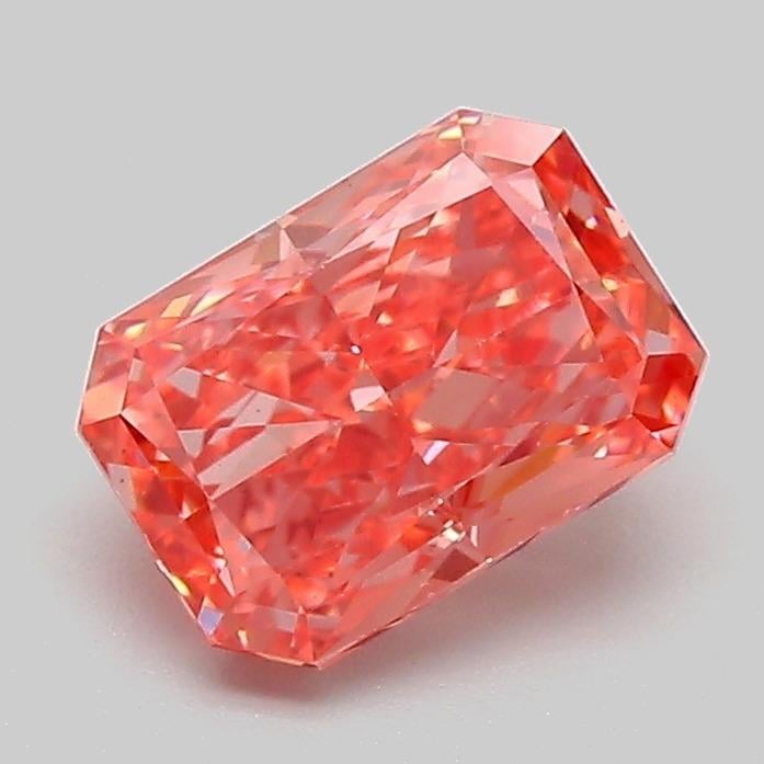 1.35 Ct. Fancy Vivid  Pink Radiant Lab Grown Diamond