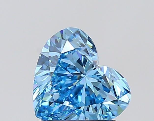 1.50 Ct. Fancy Vivid Blue Heart Lab Grown Diamond