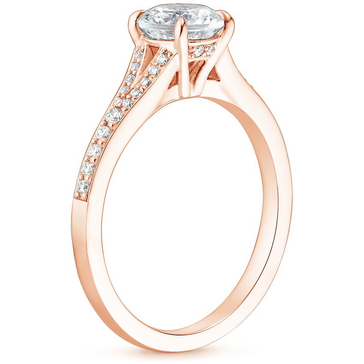 14K Rose Gold Duet Diamond Ring