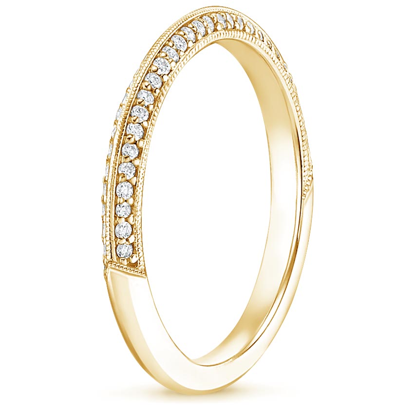 18K Yellow Gold Callista Diamond Ring, large side view