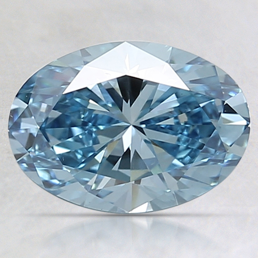 1.75 Ct. Fancy Vivid Blue Oval Lab Grown Diamond