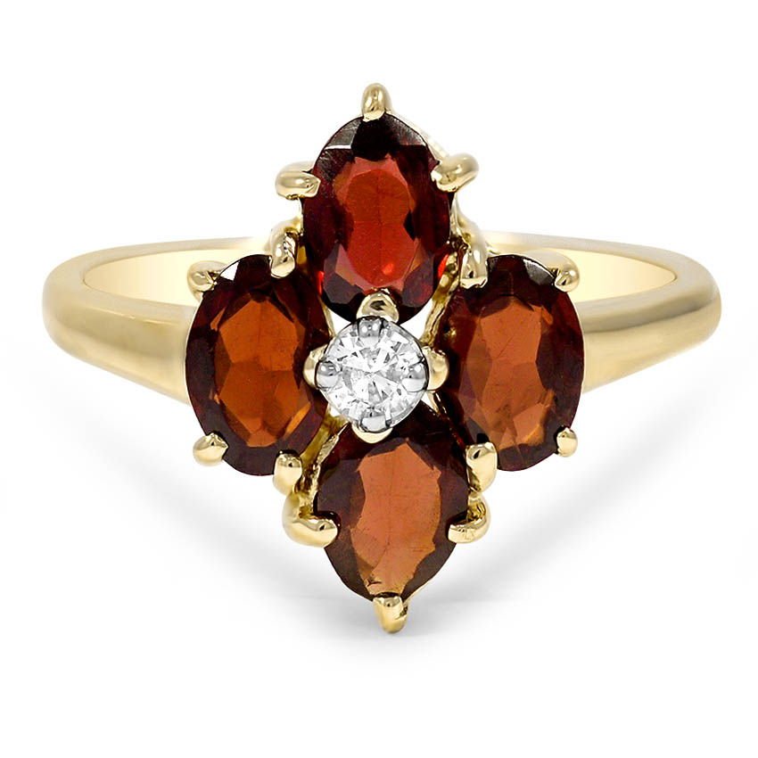 Modern Garnet Vintage Ring