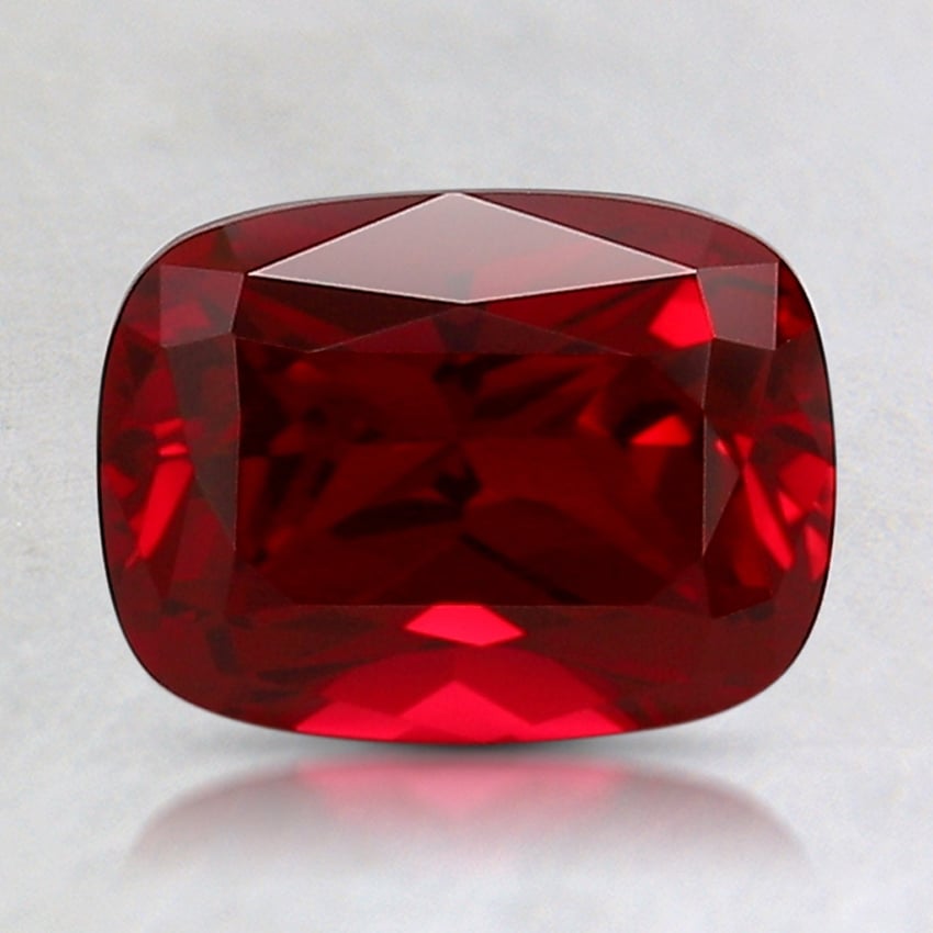 8x6mm Cushion Lab Grown Ruby