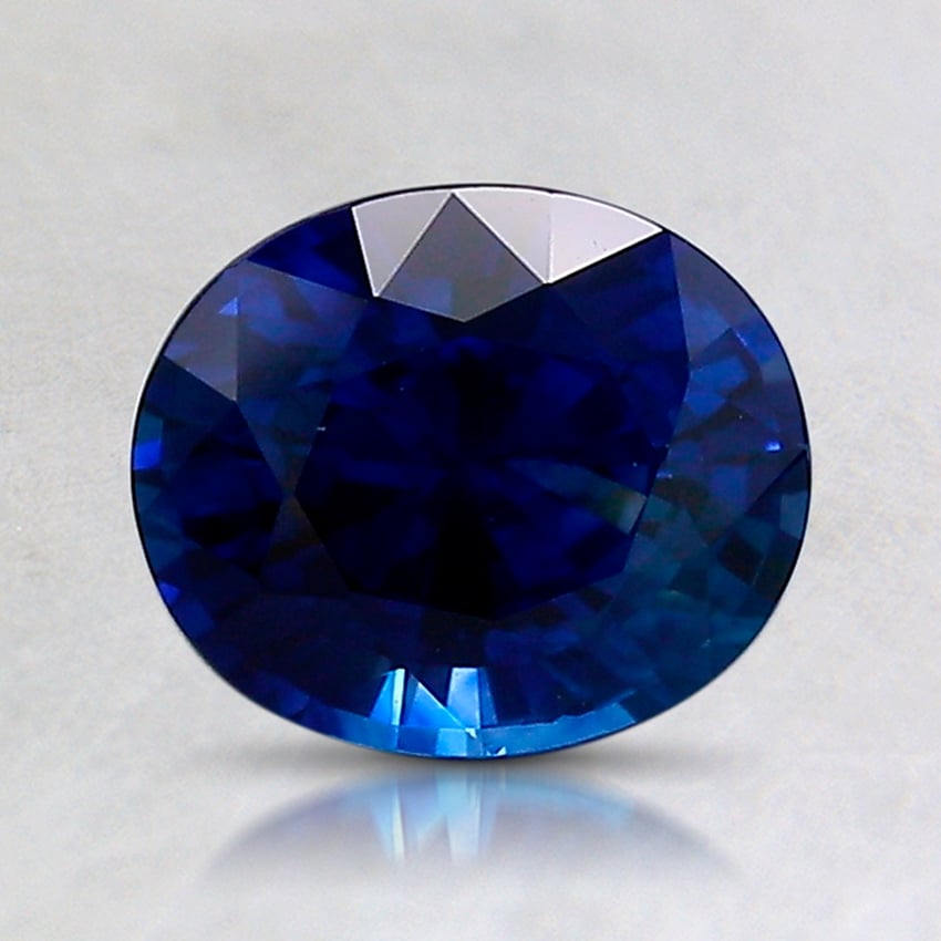 7.4x6.2mm Blue Oval Sapphire