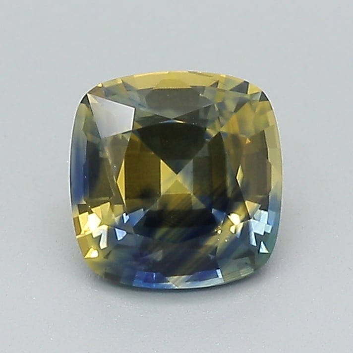 6.2x6mm Parti-Color Cushion Sapphire