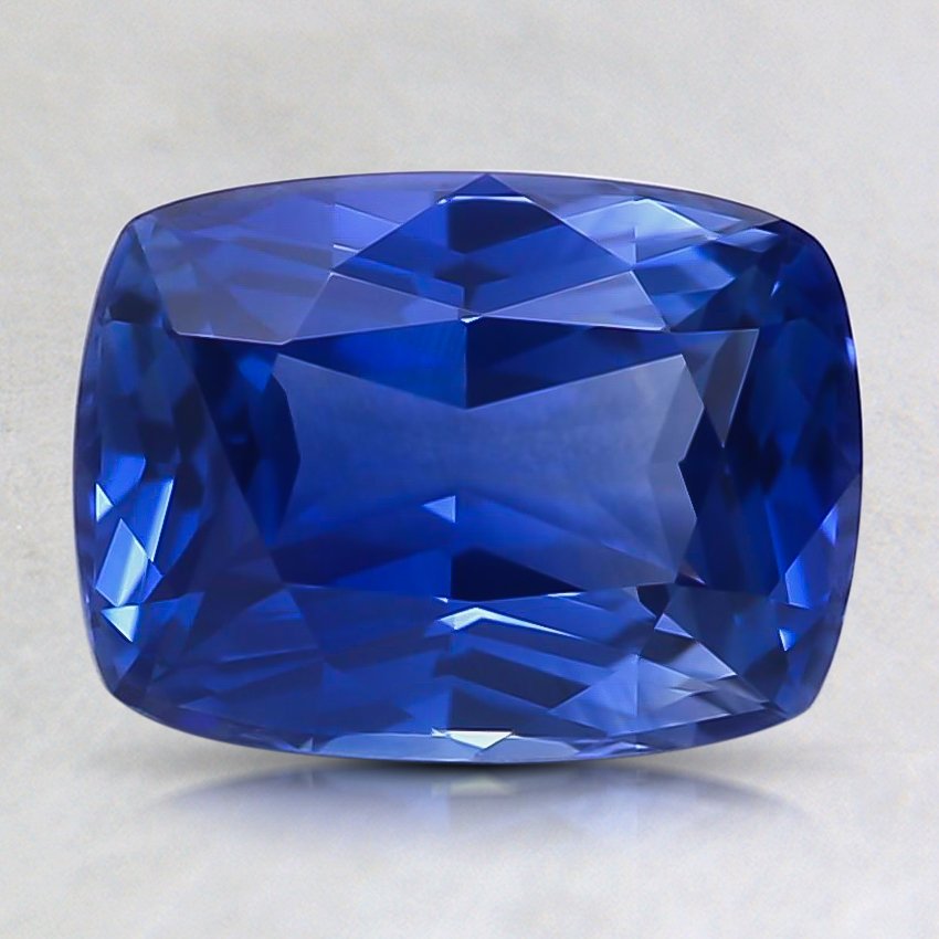 8.5x6.4mm Blue Cushion Sapphire