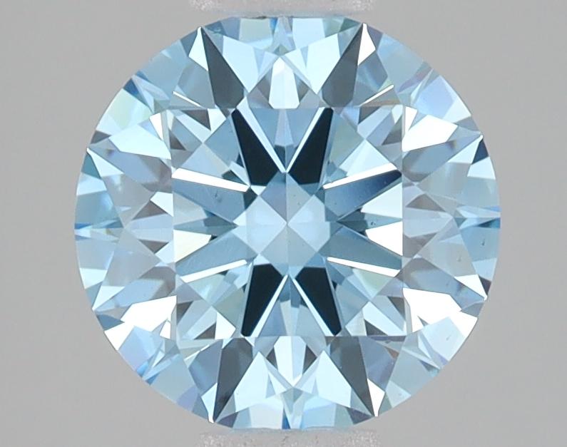 2.06 Ct. Fancy Vivid Blue Round Lab Grown Diamond