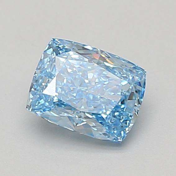 1.04 Ct. Fancy Vivid Blue Cushion Lab Grown Diamond