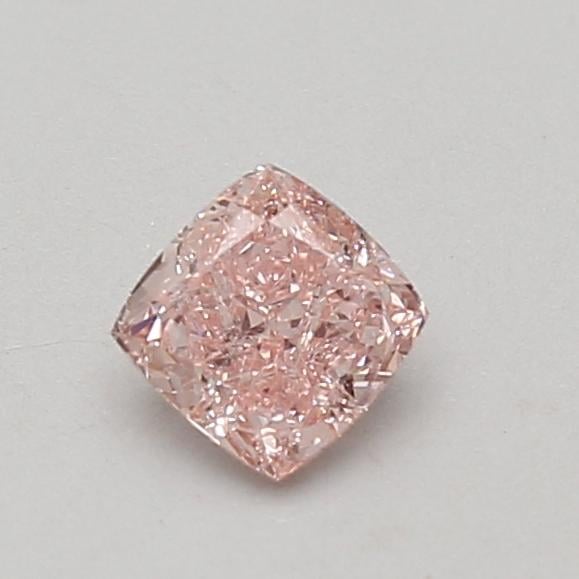 0.52 Ct. Fancy Intense Pink Cushion Lab Grown Diamond