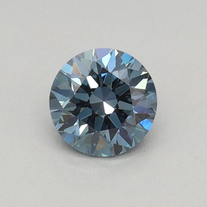 0.32 Ct. Fancy Vivid Blue Round Lab Grown Diamond