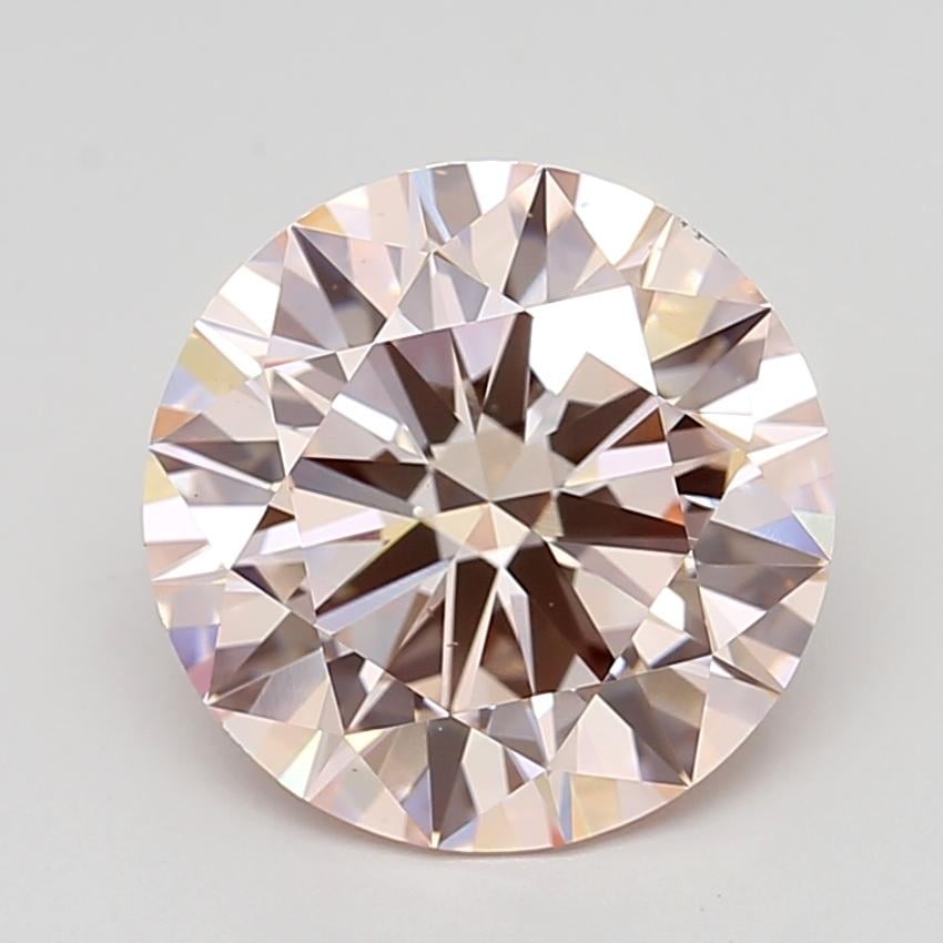 5.64 Ct. Fancy  Pink Round Lab Grown Diamond