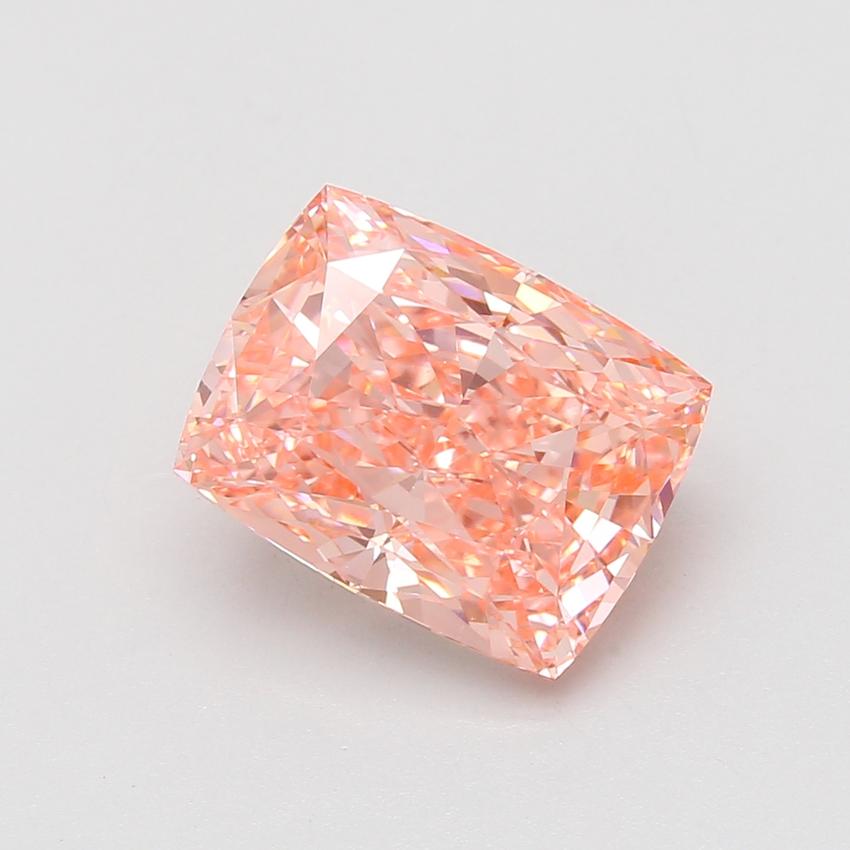 5.07 Ct. Fancy Vivid Pink Cushion Lab Grown Diamond
