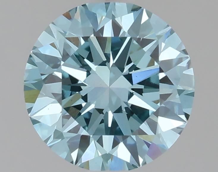 1.60 Ct. Fancy Vivid Blue Round Lab Grown Diamond