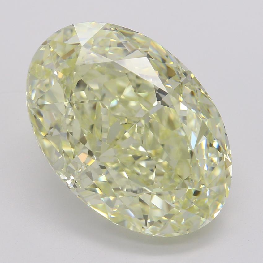 5.38 Ct. Fancy Light Yellow Oval Diamond