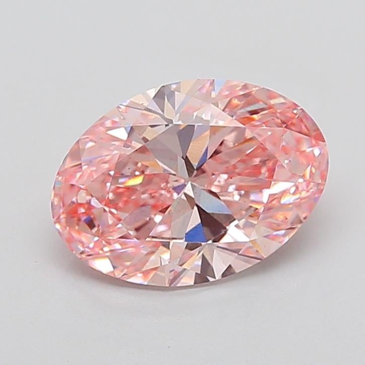 4.02 Ct. Fancy Vivid Pink Oval Lab Grown Diamond