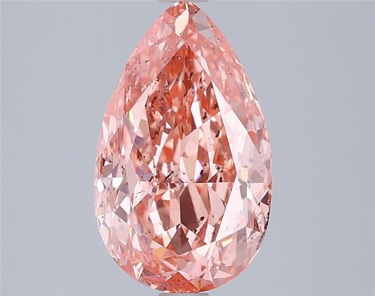 3.01 Ct. Fancy Vivid Pink Pear Lab Grown Diamond