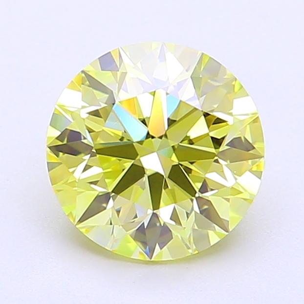 1.76 Ct. Fancy Intense  Yellow Round Lab Grown Diamond