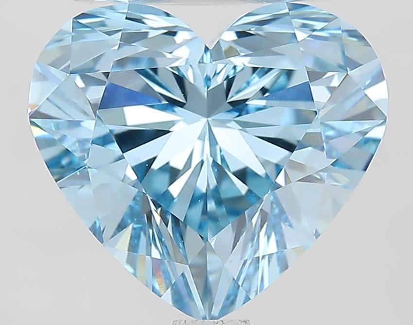 3.30 Ct. Fancy Vivid Blue Heart Lab Grown Diamond