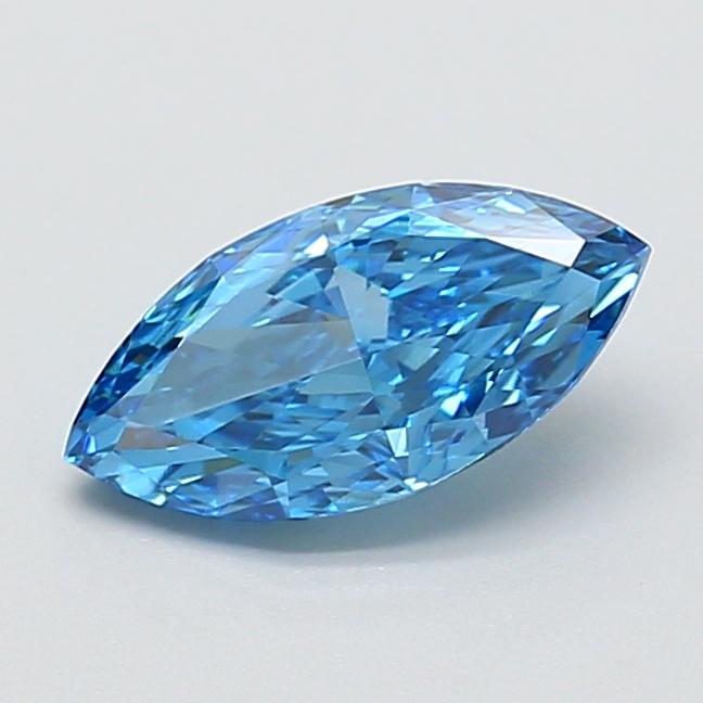 1.26 Ct. Fancy Vivid  Blue Marquise Lab Grown Diamond