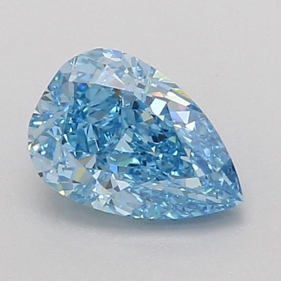 1.08 Ct. Fancy Vivid Blue Pear Lab Grown Diamond