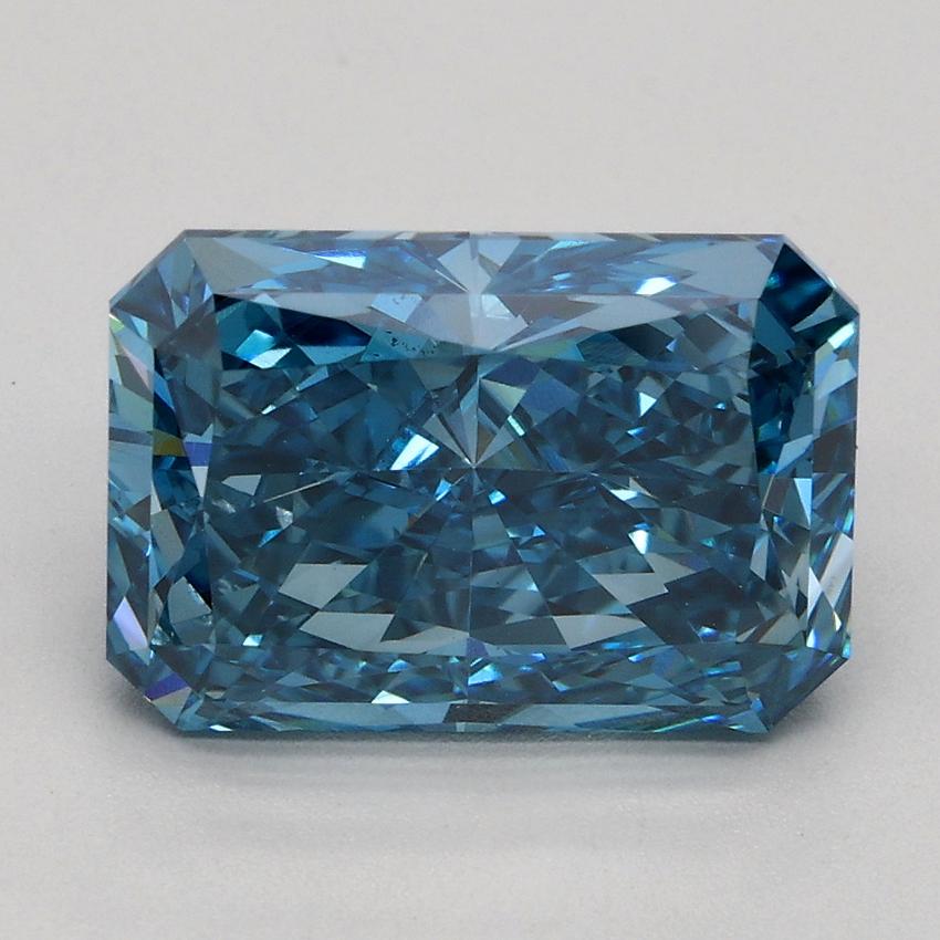 3.01 Ct. Fancy Vivid Blue Radiant Lab Grown Diamond
