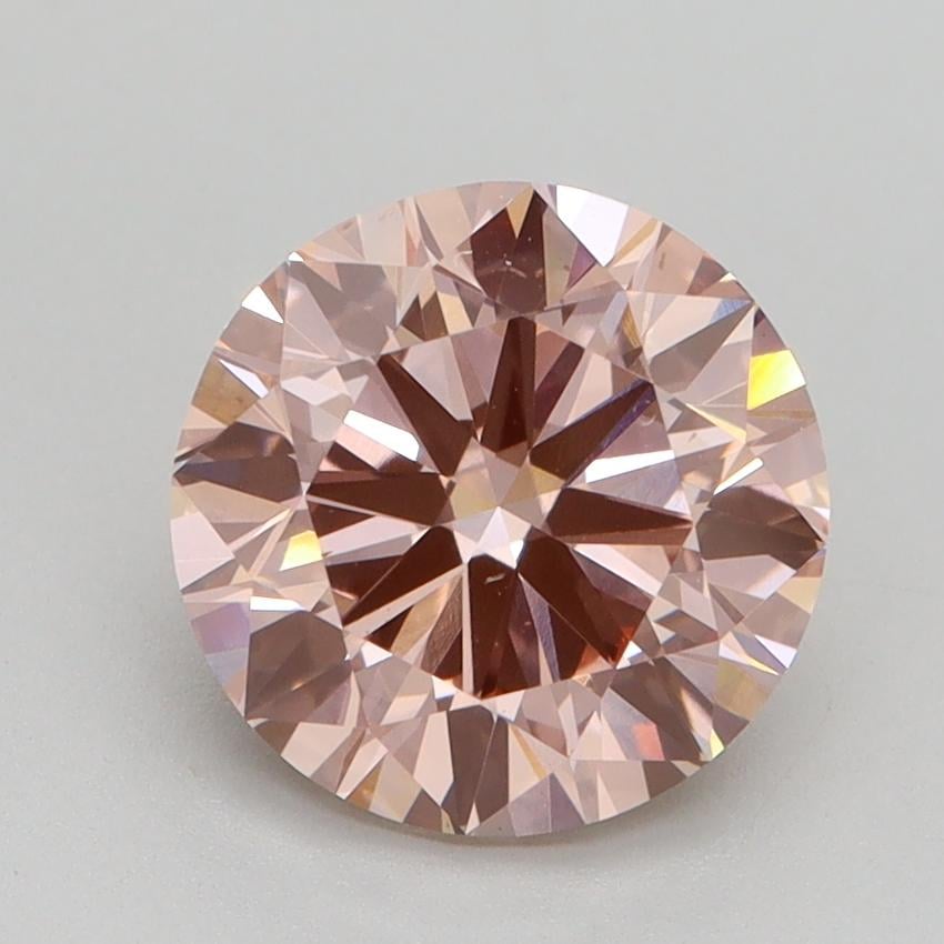 2.50 Ct. Fancy Intense Pink Round Lab Grown Diamond