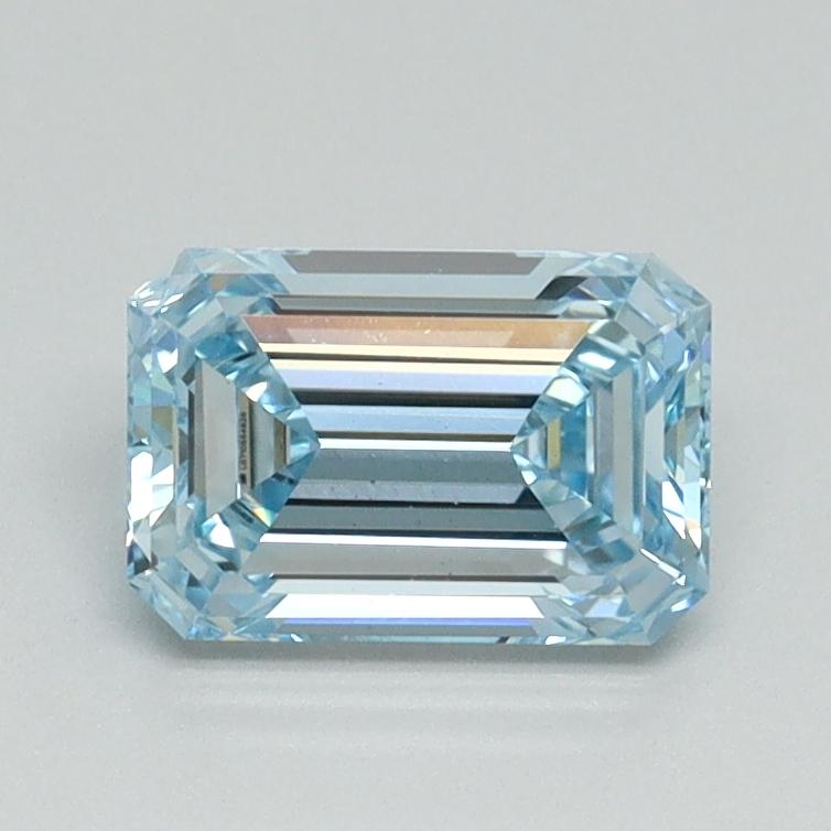 1.01 Ct. Fancy Vivid Blue Emerald Lab Grown Diamond