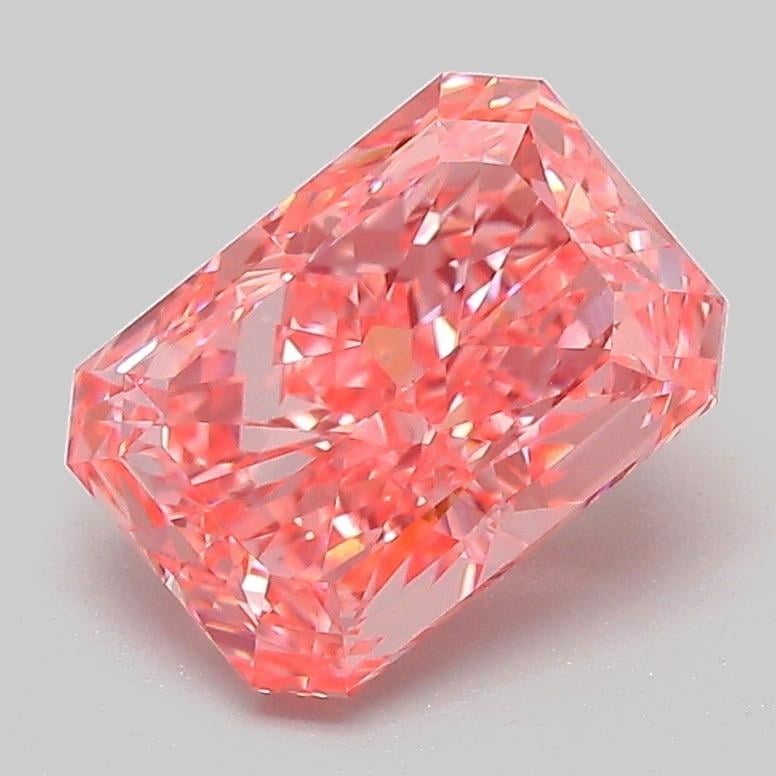 2.09 Ct. Fancy Vivid Pink Radiant Lab Grown Diamond