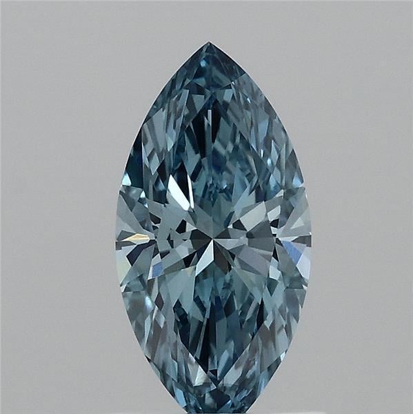1.02 Ct. Fancy Vivid  Blue Marquise Lab Grown Diamond