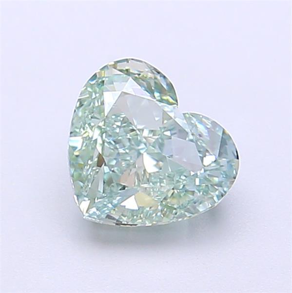 1.19 Ct. Fancy  Green Heart Lab Grown Diamond