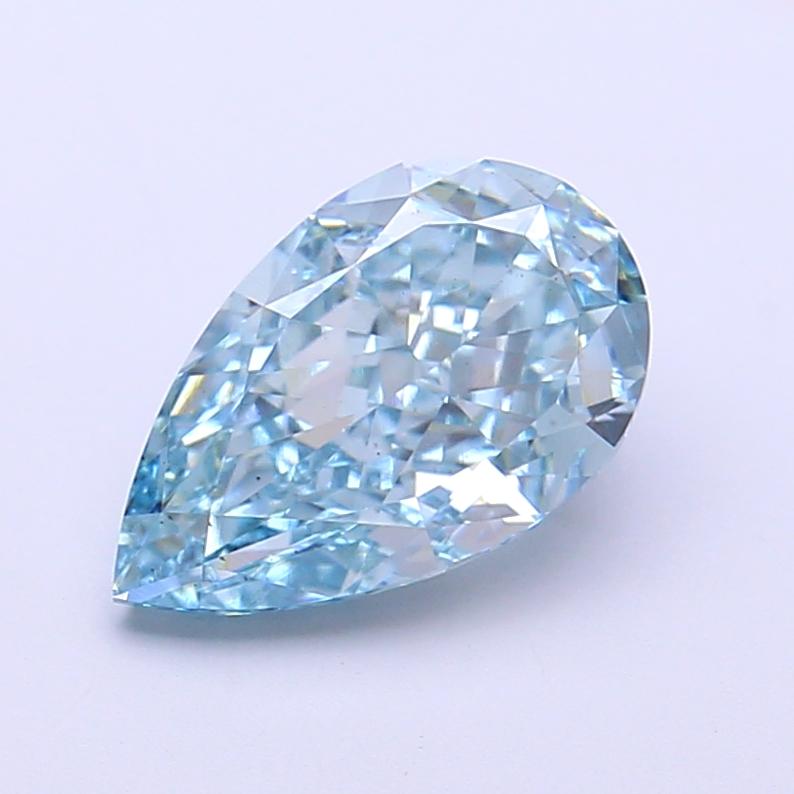2.45 Ct. Fancy Vivid  Blue Pear Lab Grown Diamond
