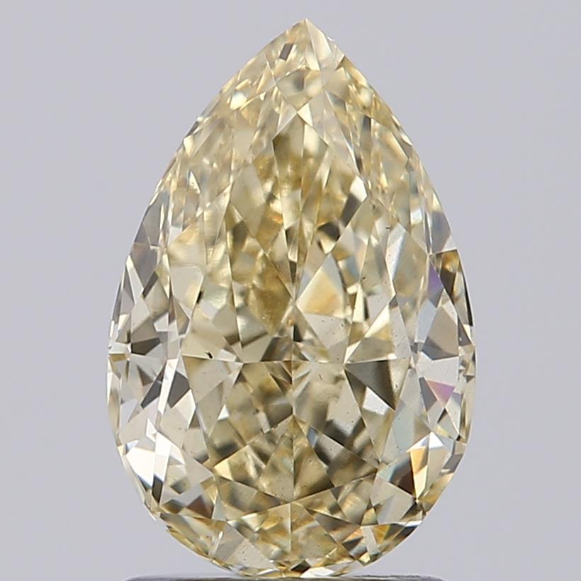 1.59 Ct. Fancy  Yellow Pear Lab Grown Diamond