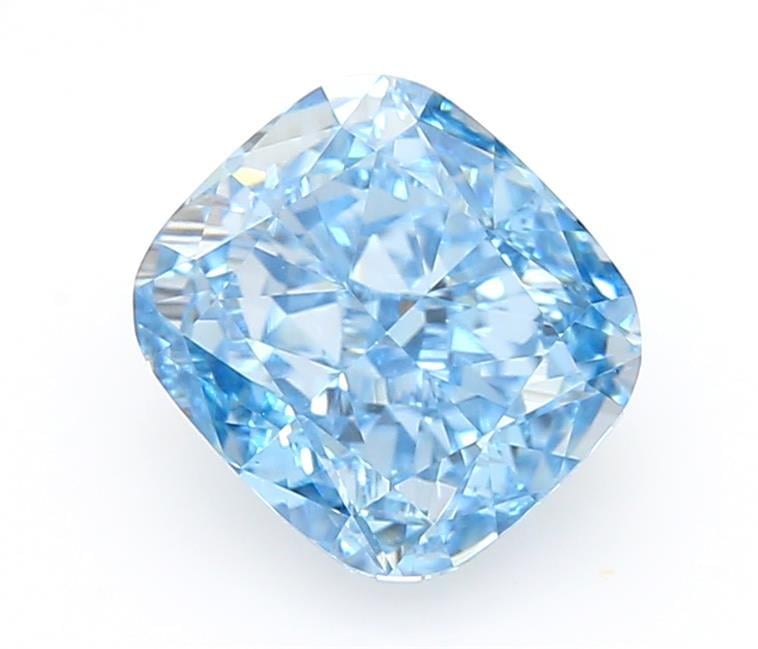 1.03 Ct. Fancy Vivid Blue Cushion Lab Grown Diamond