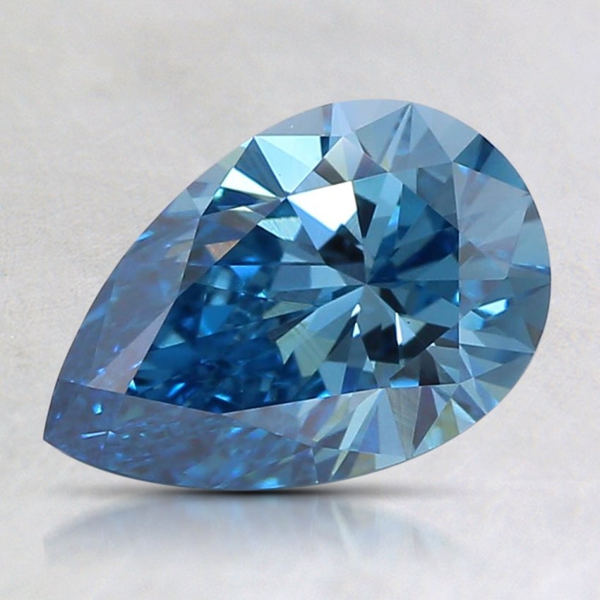 1.03 Ct. Fancy Blue Pear Lab Created Diamond