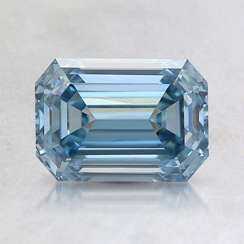 1.29 Ct. Fancy Intense Blue Emerald Lab Grown Diamond