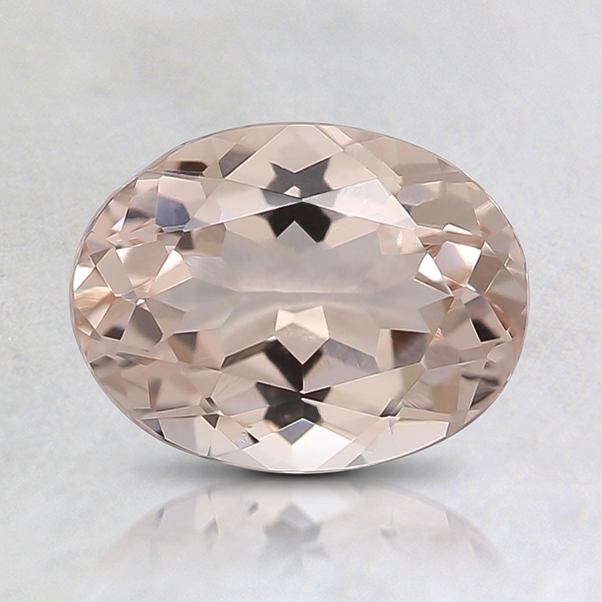 7.7x5.9mm Peach Oval Morganite