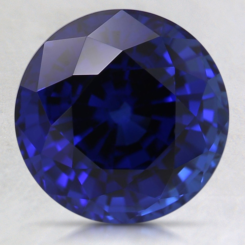 9mm Blue Round Lab Created Sapphire